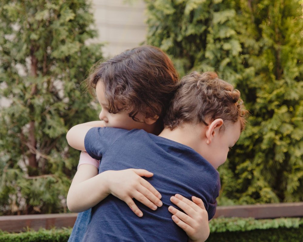 Photo by RDNE Stock project: https://www.pexels.com/photo/little-boy-and-girl-hugging-8384373/